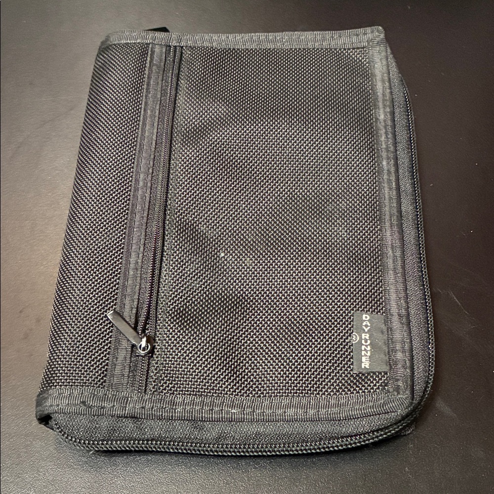 Vintage Day Runner cover and card holders
